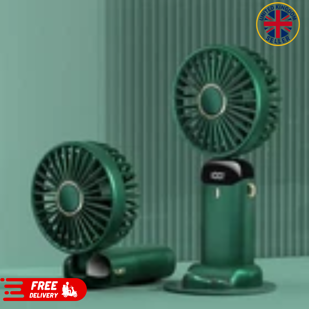 Mini Hand-held Fan Portable Folding Desk Fan Cooler Cooling USB Rechargeable Fan